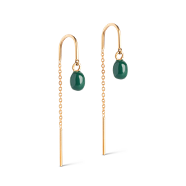 ENAMEL Copenhagen Eleanor Earrings - Petrol Green hos parfumerihamoghende.dk 